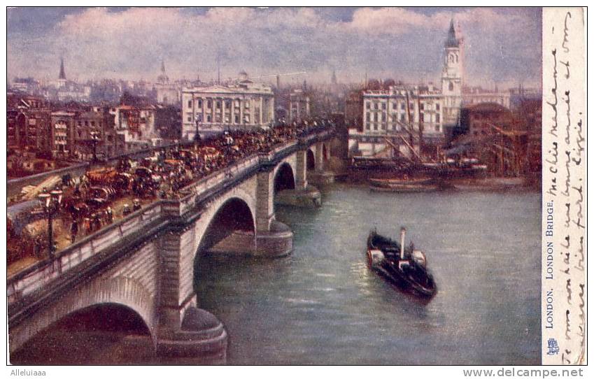 CPA Belle Carte Postale Illustration Raphael TUCK " Oilette LONDON BRIDGE  N°770  1904 - Tuck, Raphael