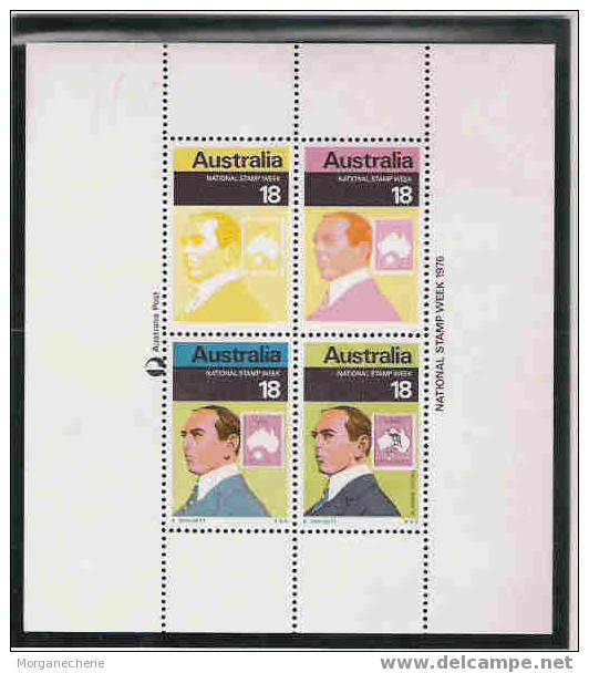 AUSTRALIA; 1976;  YT 595-601 + BLOC 6 ** JOURNEE DU TIMBRE COMPLET - Nuevos