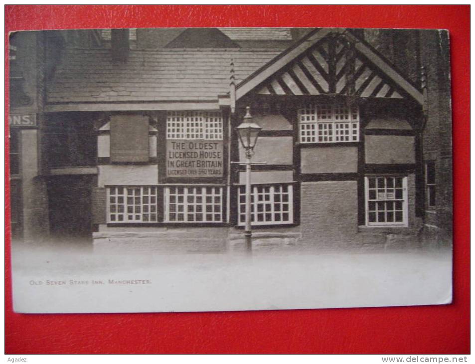 CPA Old Seven Stars Inn,Manchester 1902 Envoyée à L'ecole De Pratique à Beziers. - Manchester