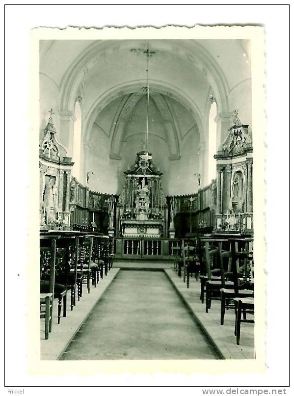 Originele Foto Photo Sosoye Kerk Eglise Interieur 1950 (6x9cm) - Lieux