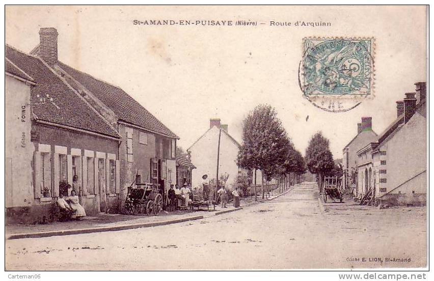 58 - Saint-Amand En Puisaye - Route D'Arquian - Saint-Amand-en-Puisaye