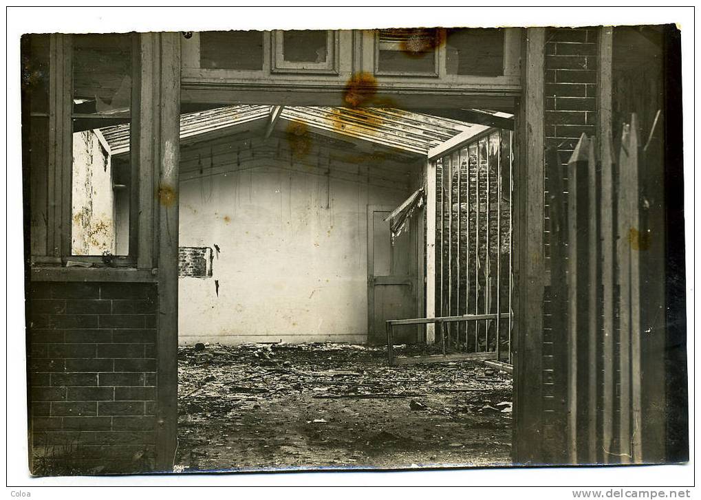 WW1 CHAUNY Dévasté LA FERE Photographe Charles Louis Place De L´Hôtel De Ville - Chauny