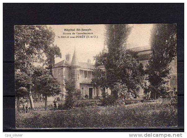 95 ST BRICE SOUS FORET (envs Ecouen) Hopital St Joseph, Maison De Convalescence, Parc, Animée, Ed Barthier, N°2, 192? - Saint-Brice-sous-Forêt