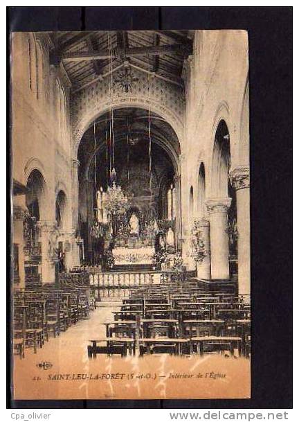 95 ST LEU Eglise, Intérieur, Ed ELD 41, 191? - Saint Leu La Foret
