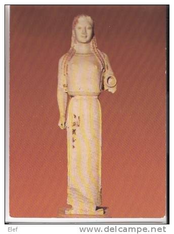 Musée De L'Acropole , ATHENES : Statue; La Coré Au Peplos ; TB - Antiquité