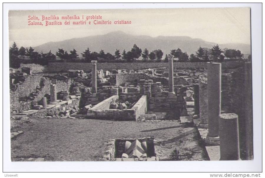 Solin Bazilika Mucenika I Grobiste - Salona  Basilica Dei Martiri E Cimiterio Cristiano   1909 - Kroatien