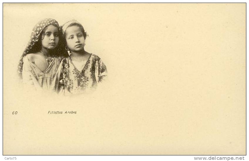 ALGERIE - Fillettes Arabes - Carte Pionnière - Niños