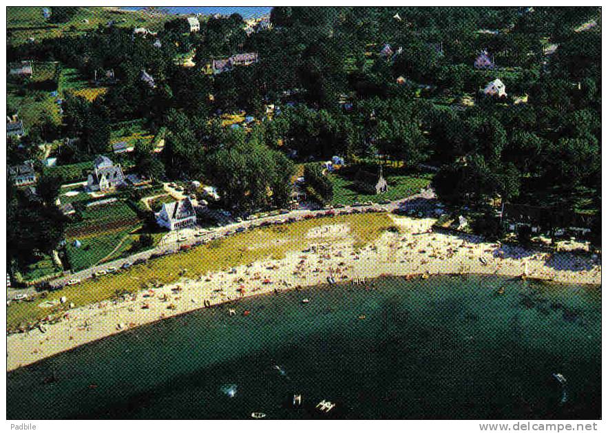 Carte Postale  29.  Concarneau La Plage Etle Camping Du Cabellou Vue D´avion Trés Beau Plan - Concarneau