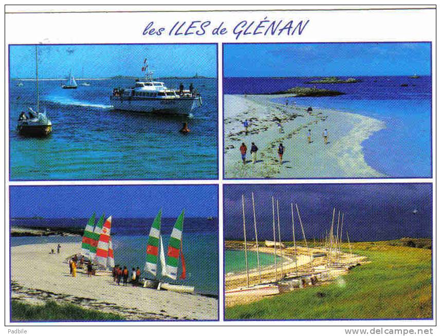 Carte Postale  29. Iles De Glenan  L´Ile St-Nicolas  Le Centre Nautique Et L'Ile Penfret Trés Beau Plan - Crozon