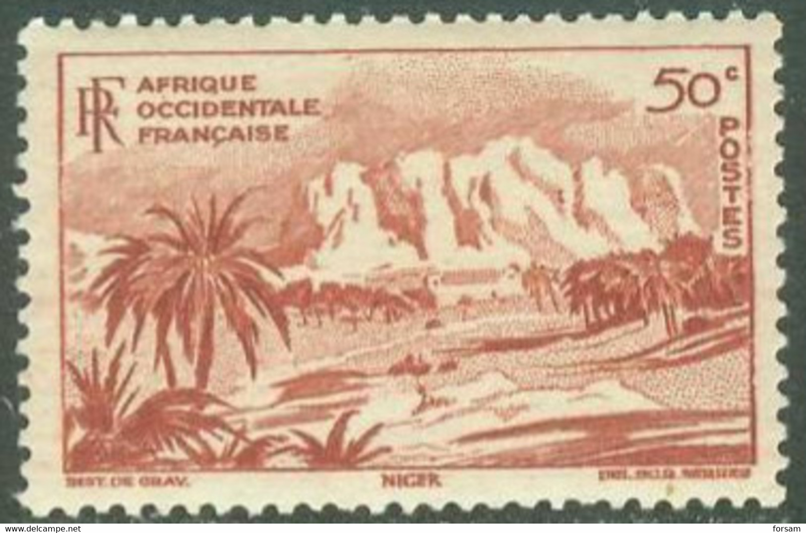 A.O.F. 1947..Michel # 37...MLH. - Unused Stamps