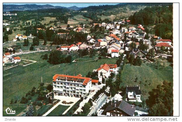 CARTE POSTALE D HAUTEVILLE-LOMPNES - VUE AERIENNE " LE MODERNE " - Hauteville-Lompnes