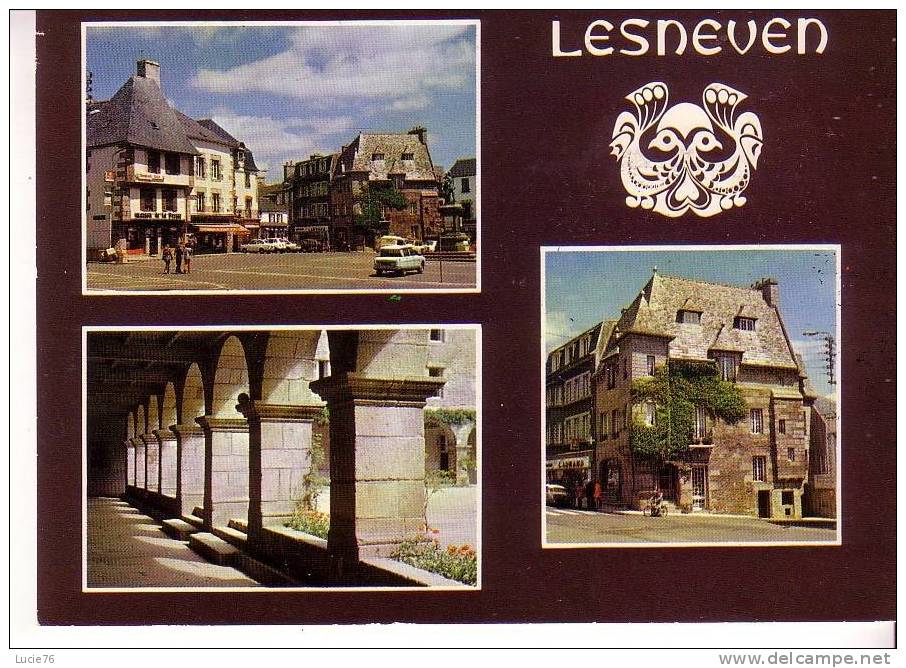 LESNEVEN -  La Place Général Le Flo Et Le Cloitre De La Retraite - N°  F 1767 - Lesneven