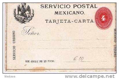 Mex114/  Mexiko - Ortspost Kartenbrief ** - Messico