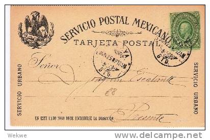 Mex117/ Mexiko -  Hidalgo-Ganzsache  2 Cent, 1892 - Mexiko