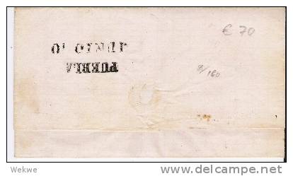 Mex124/  Mexiko - Orizapa Alt-Stempel-Spätverwendung 1869 Nach Puebla - Mexiko