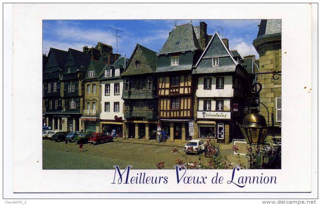 MEILLEURS VOEUX DE LANNION .  Carte Animée      (A4) - Lannion