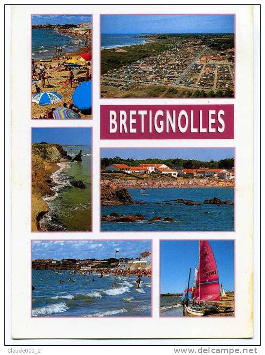 BRETIGNOLLES SUR MER . Diverses Vues Carte ANIMEE     (A23) - Bretignolles Sur Mer