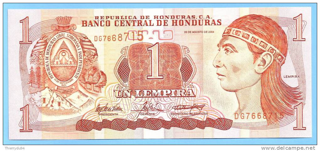 Honduras 1 Lempira 2004 UNC Uncirculated Neuf Lempiras Lampira Lampiras Centavo Centavos Cent - Honduras