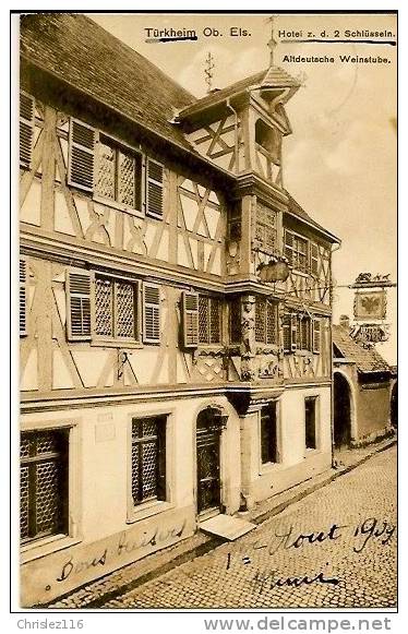 68 TURCKHEIM  Hôtel   Superbe  1909 - Turckheim