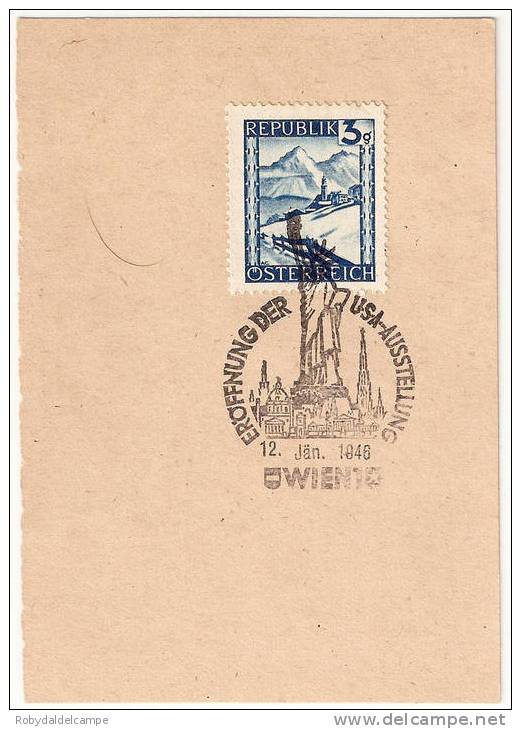 AUSTRIA - Unificato # 600 - (FR) - Frammento Con Annullo Speciale Di Vienna - Used Stamps