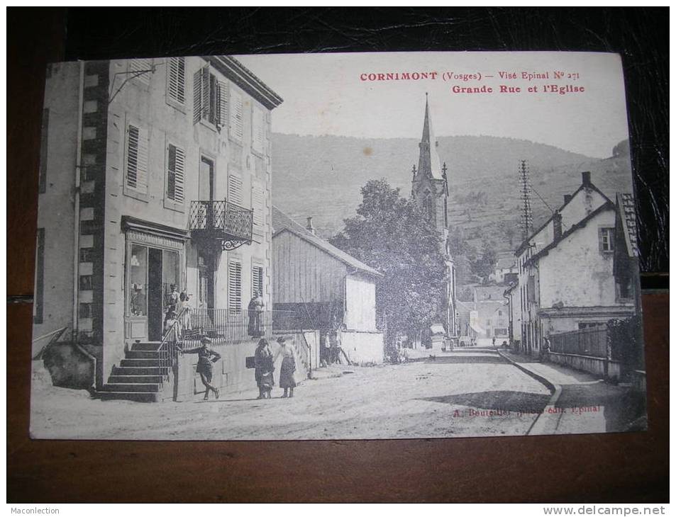 Cornimont Grande Rue Et L'Eglise : Visé Epinal N° 271 - Cornimont