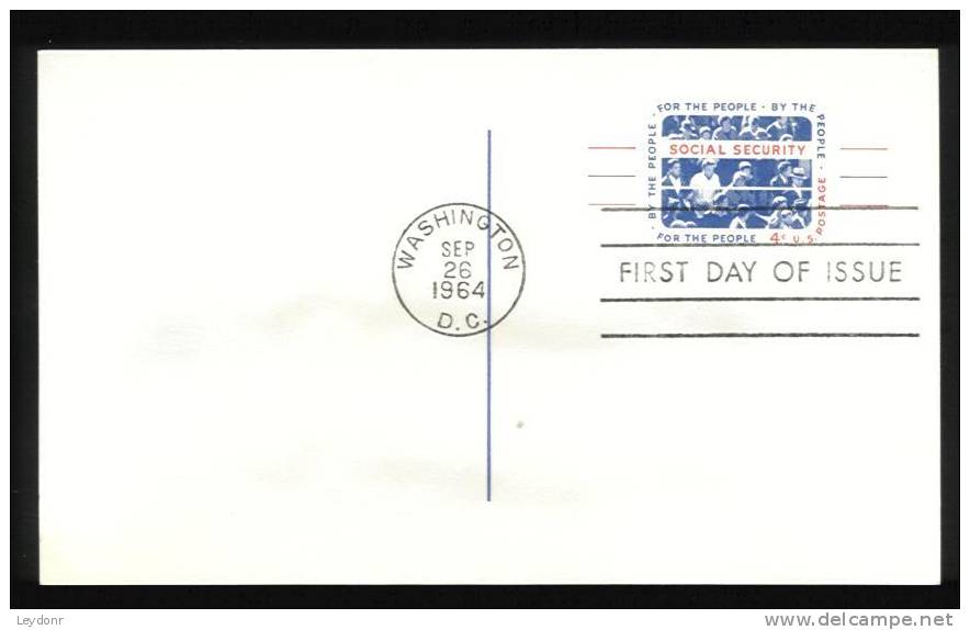 FDC Social Security - Sep 26, 1964 - Scott # UX21 - 1961-1970