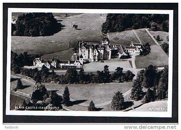 Aerial Real Photo Postcard Blair Castle Near Pitlochry Perth Scotland - Ref B139 - Perthshire