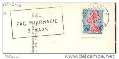 1963 France 13  Marseille  Pharmacie  Pharmacy  Farmacia  Sur Lettre éntiere - Pharmazie