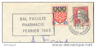 1965 France 13 Marseille  Pharmacie  Pharmacy  Farmacia  Sur Lettre éntiere - Pharmacie