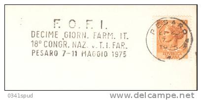 1975 Italia  Pesaro  Pharmacie  Pharmacy  Farmacia Targhetta - Pharmacy