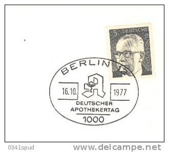 1977 Allemagne Berlin Pharmacie  Pharmacy  Farmacia - Farmacia