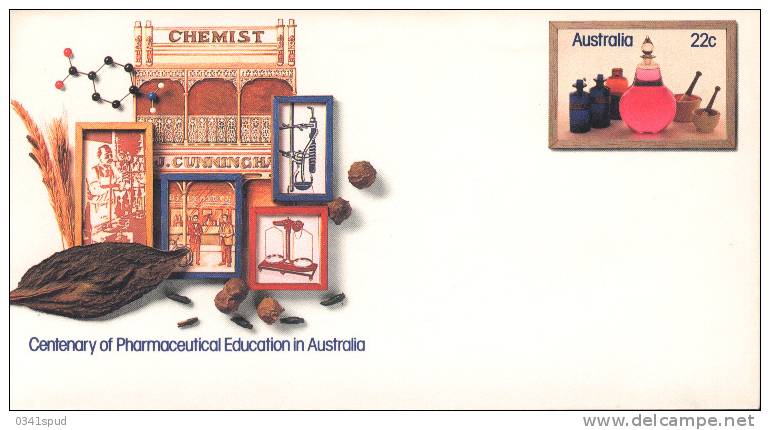 1981 Australie Entier Postal  Pharmacie  Pharmacy  Farmacia - Pharmacie