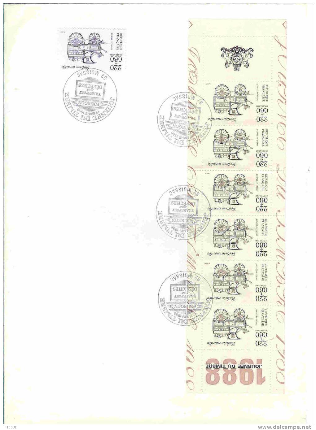CARNET  JOURNEES  DU  TIMBRE  1988 N° BC 2526A** - Stamp Day