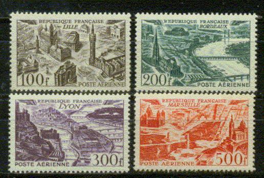 FRANCE POSTE AERIENNE Nº 24 A 27 ** - 1927-1959 Mint/hinged