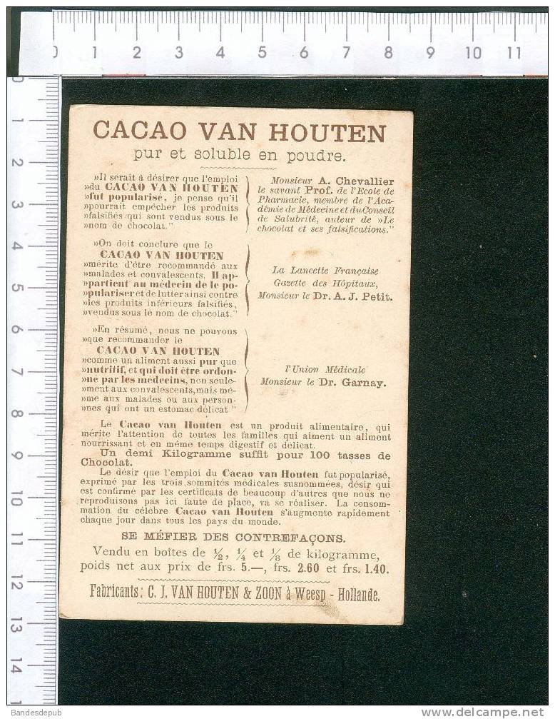 Cacao Van Houten Chromo Amand  Chromo Attelage Cheval Cab - Van Houten