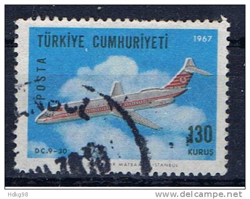 TR+ Türkei 1967 Mi 2048 Flugzeug - Oblitérés