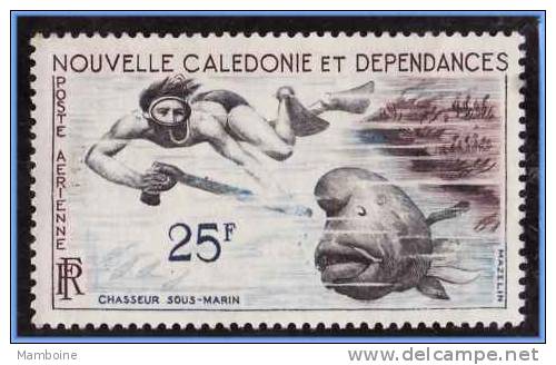 Nlle Caledonie     Aerien  N° 69  Oblitéré  Chasseur Sous Marin - Used Stamps