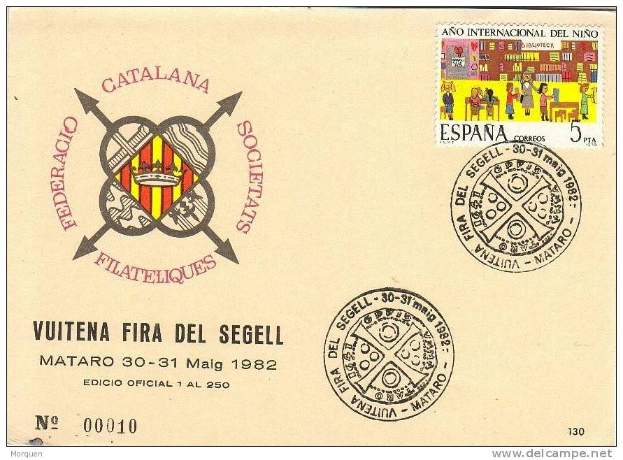 Tarjeta MATARO 1986 (Barcelona) Feria Sello - Cartas & Documentos