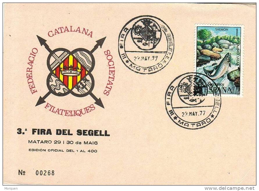 Tarjeta MATARO 1977 (Barcelona) Feria Sello - Cartas & Documentos