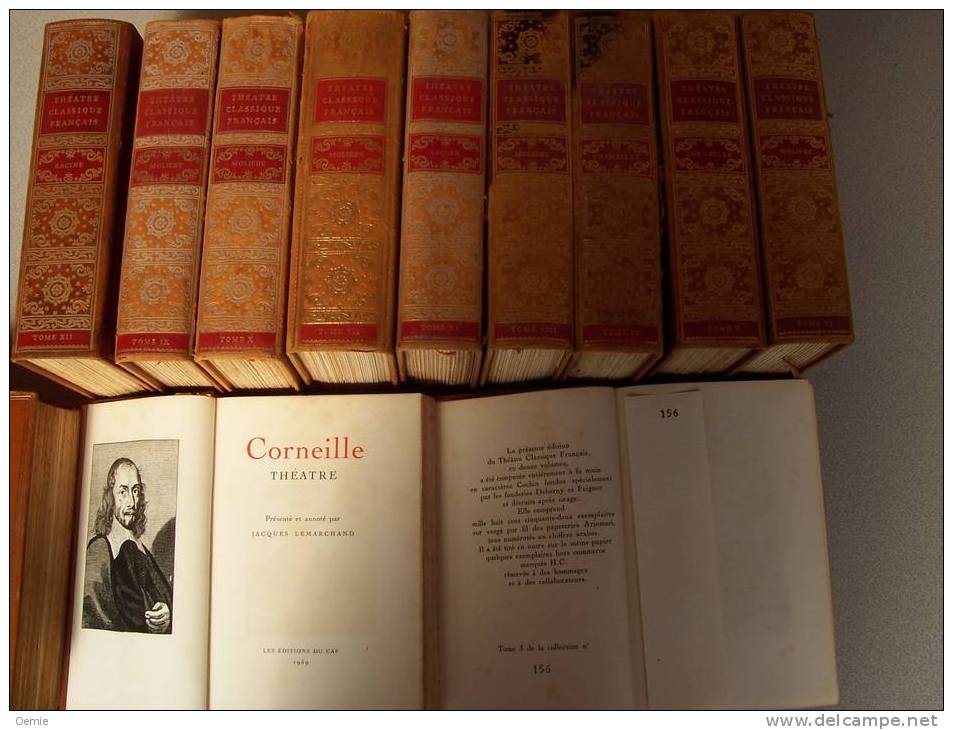 CORNEILLE  EN  12 VOLUMES   CUIR - Franse Schrijvers