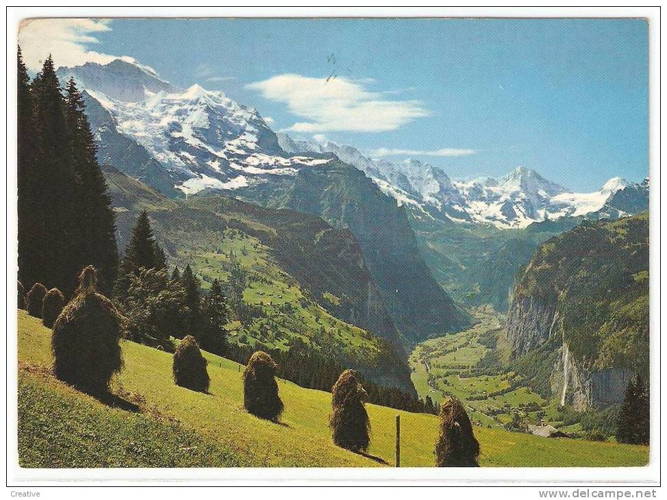 Wengen -Lauterbrunnental Mit Jungfrau 1969 - Lauterbrunnen