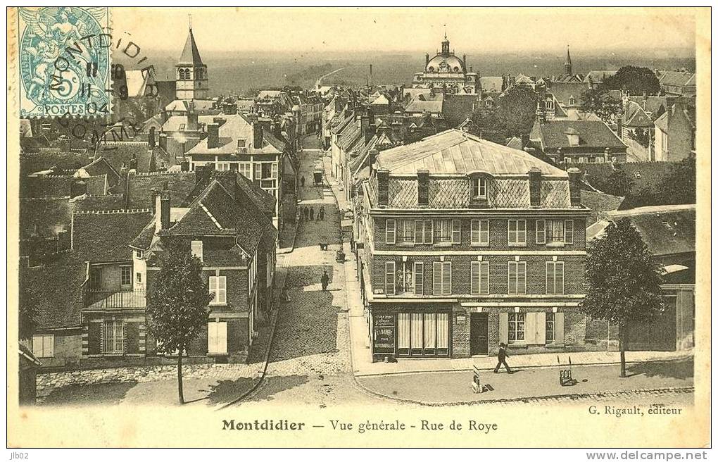 Montdidier - Vue Générale - Rue De Roye - Montdidier