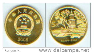 2005 CHINA TAIWAN LANDSCAPE(III) JING ZI PAVILION COMM.COIN - Chine
