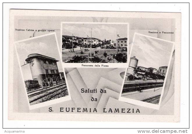 S. EUFEMIA LAMEZIA - Saluti Da, Stazione - FP 1954 - Lamezia Terme