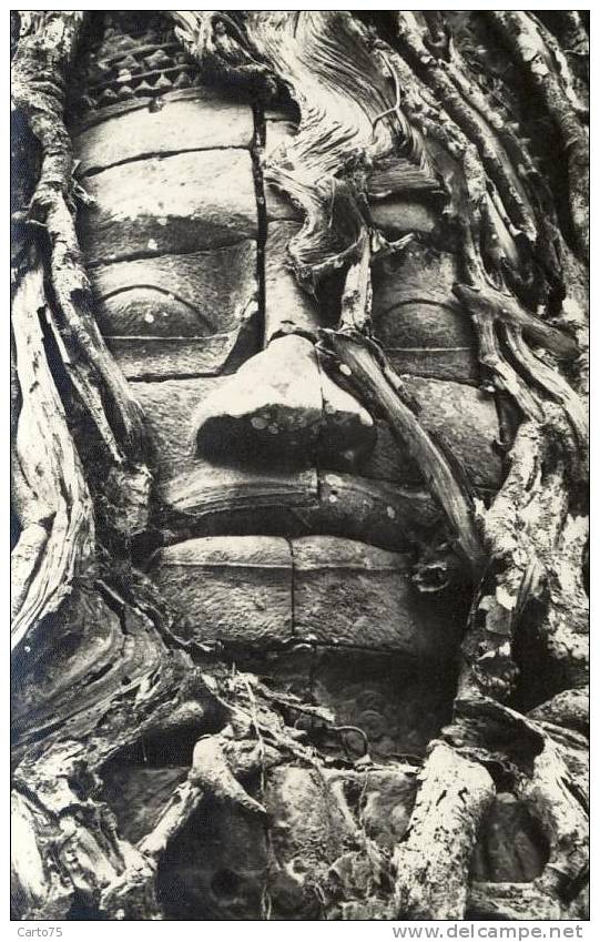 CAMBODGE - Carte Photo - Visage D'Avalokitecvara - Angkor - Cambodge