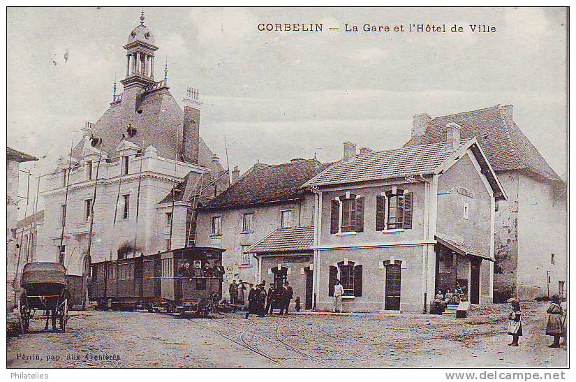 CORBELIN  LA GARE DE LA MAIRIE - Corbelin