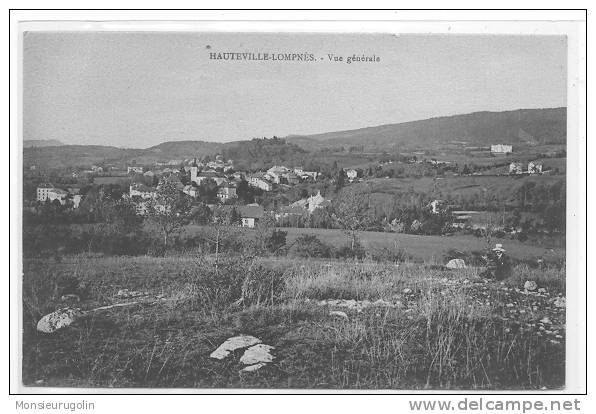 01 )FL) HAUTEVILLE LOMPNES, Vue Générale (carte Bistre Marron) - Hauteville-Lompnes