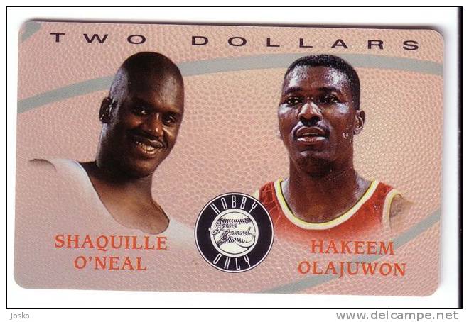 BASKETBALL  - Shaquille O`Neal & Hakeem Olajuwon ( SPRINT Mint Card - USA ) *** Basket Ball - Baloncesto - Pallacanestro - Sprint