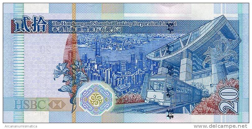 HONG  KONG    20  DOLARES  1-7-2003  SC/UNC/PLANCHA     DL-6058 - Hong Kong