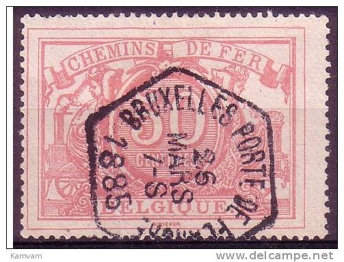 Belgie Belgique CF SP 11 Cote 1.00 €  BRUXELLES PORTE DE FLANDRE  Cachet Hexagonal Stempel - Oblitérés